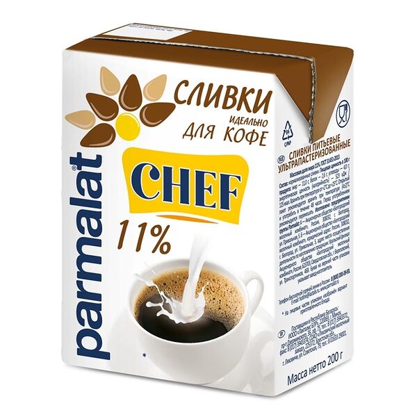 Сливки Parmalat 11%, 200г