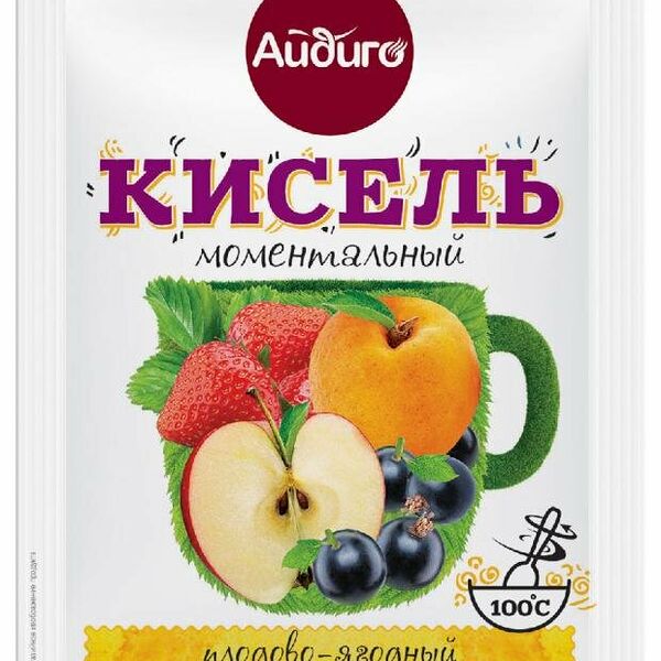 Кисель моментальный Плодово-ягодный ТМ Айдиго