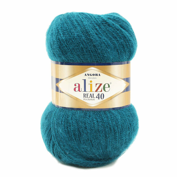 Пряжа ALIZE 'Angora real 40' 100 гр. (40% шерсть, 60% акрил)(17 петроль)