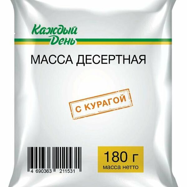 Масса десертная Каждый день с курагой 23% СЗМЖ