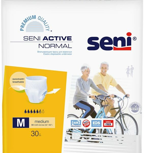 Трусы впитывающие Seni Active Normal Medium для взрослых 30 шт