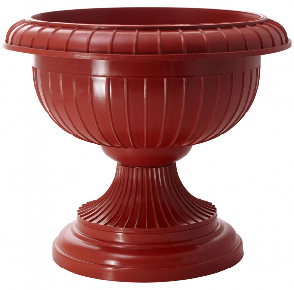 Вазон на ножке большой ТМ InGreen (ИнГрин) терракотовый 