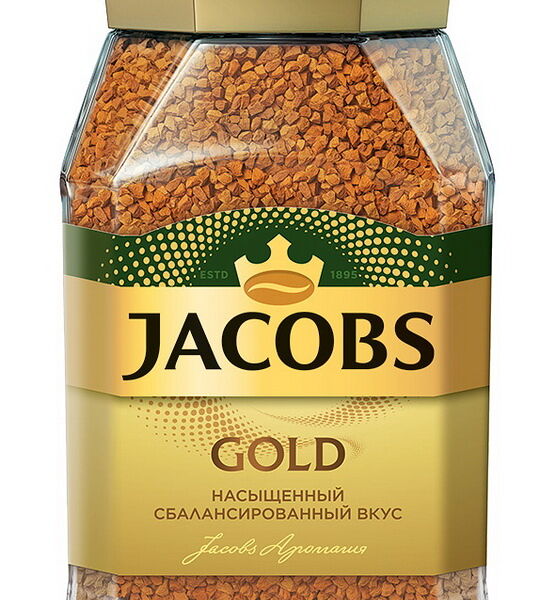 Кофе Jacobs Gold натур. раств. субл. 190 г ст/б