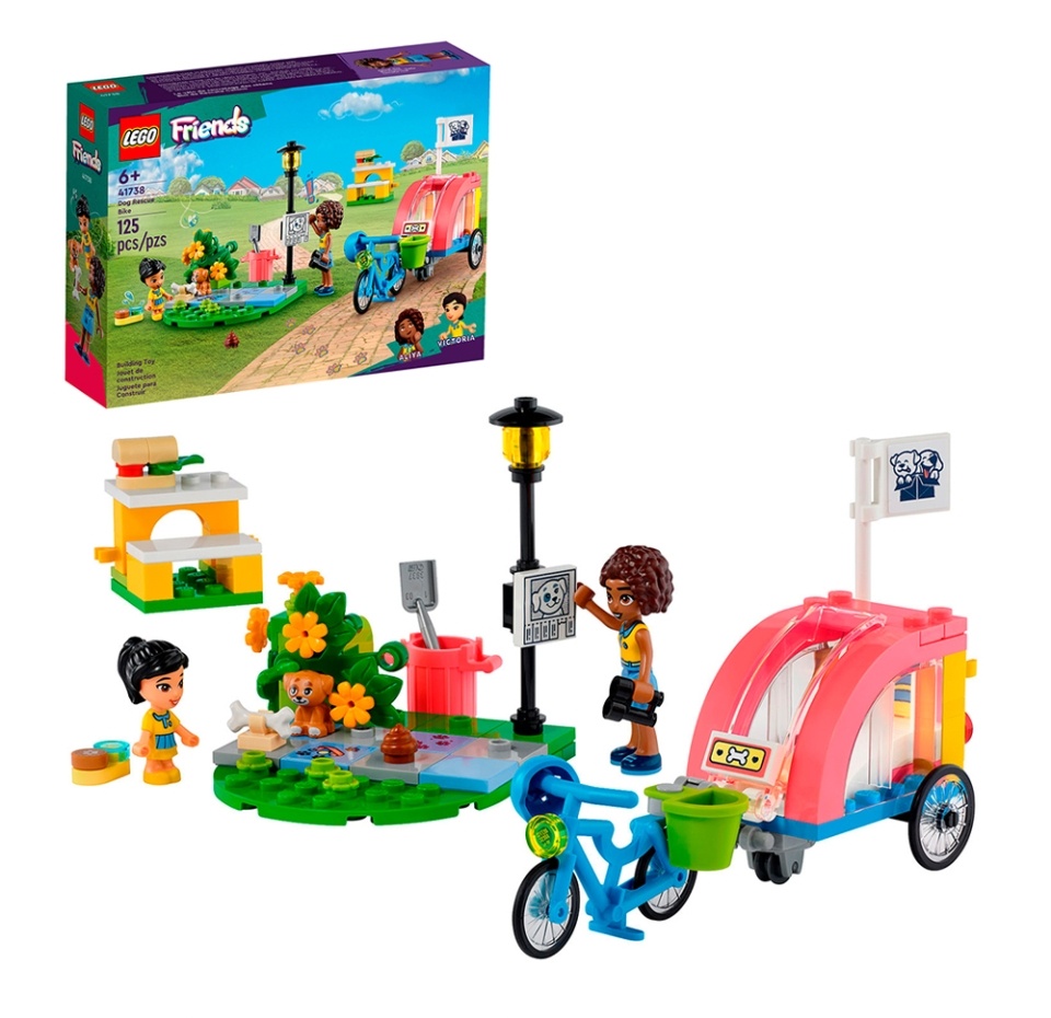 

Конструктор LEGO детский Friends Спасательный велосипед для собак, Венгрия