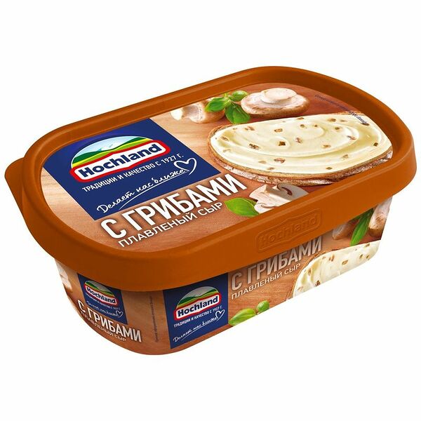 Сыр плавленый Hochland с грибами 55%