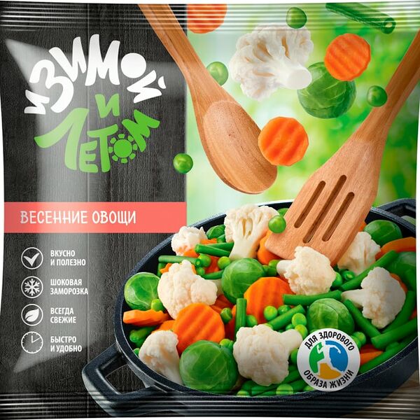 Овощи И зимой и летом весенние быстрозамороженные 400г