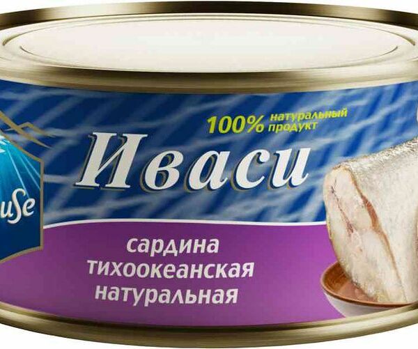 Сардина Fish House Иваси тихоокеанская натуральная, 245г