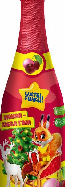 Напиток Ухтышки Вишня-Бабл гам газированный 0.75л