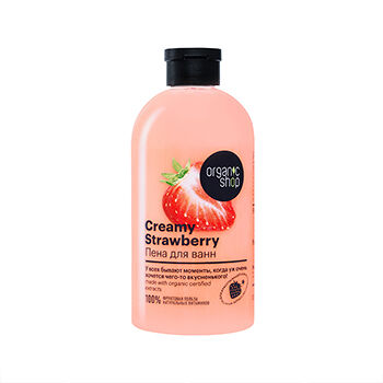 Пена для ванн Organic shop Creamy Strawberry 500 мл