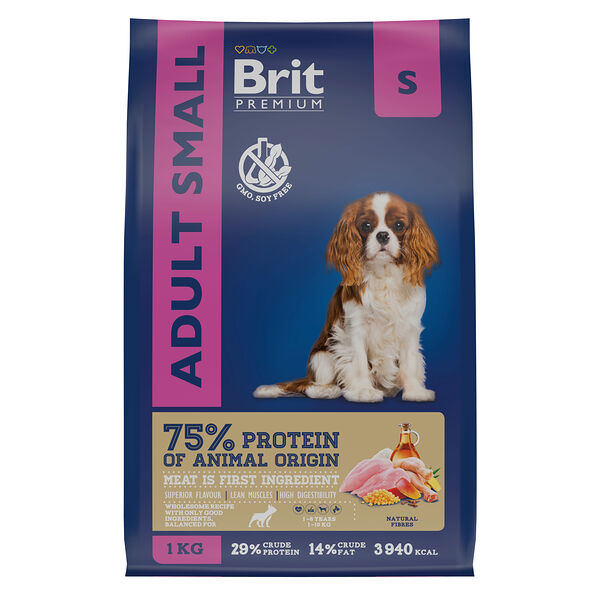 Brit Premium Dog Adult Small для взрослых собак мелких пород Курица