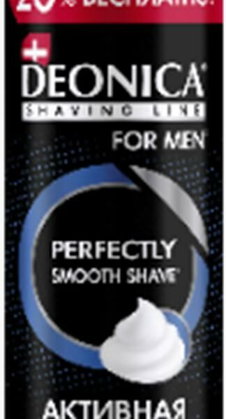 Пена для бритья деоника 240 мл активная защита с черным углем