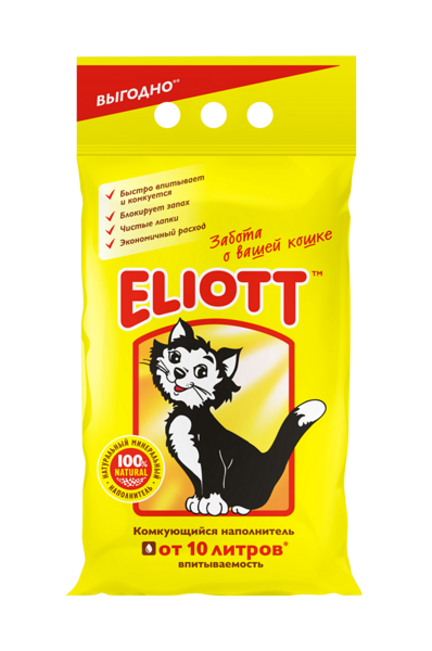 Наполнитель для кошачьего туалета Eliott, 10 л
