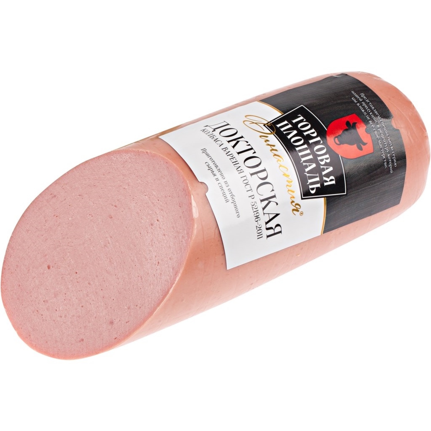 

Колбаса Торговая площадь Докторская Фирменная из мяса птицы варёная 350 г