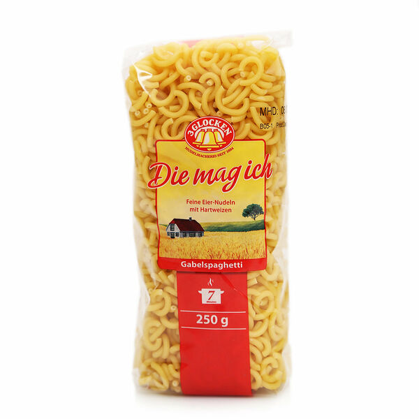 Макаронные изделия Gabelspaghetti 3 Glocken Die Mag Ich Feine Eier-Nudeln
