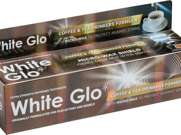 Зубная паста Wgite Glo Отбеливающая для любителей кофе и чая 100г