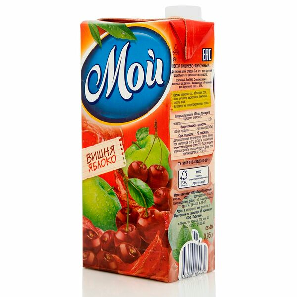 Нектар вишнево-яблочный ТМ Мой