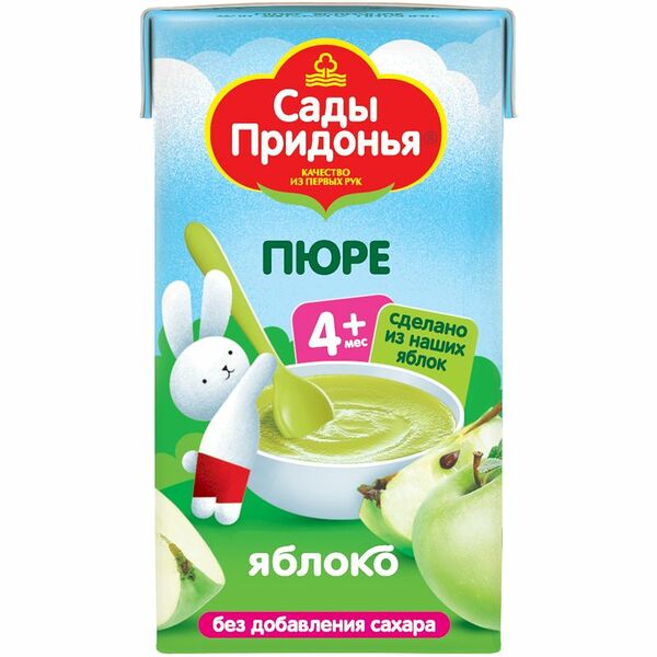 Пюре Сады Придонья яблоко, 125г