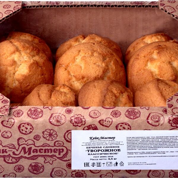 Печенье Кейк-Мастер сдобное творожное классическое
