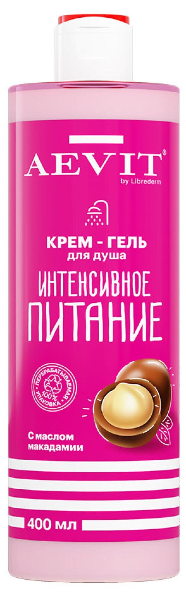 

Крем-гель душа Aevit by Librederm Интенсивное питание с маслом макадамии 400 мл