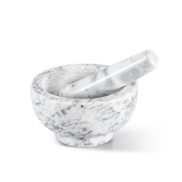 Мраморная ступка с пестиком 11,5 x 11,5 х 6 см арт. 6008