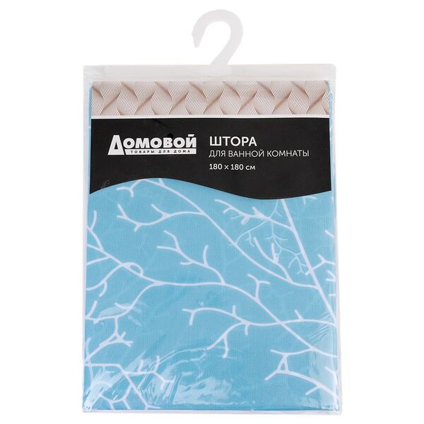 Занавеска для ванной комнаты Домовой Зима, 180х180 см