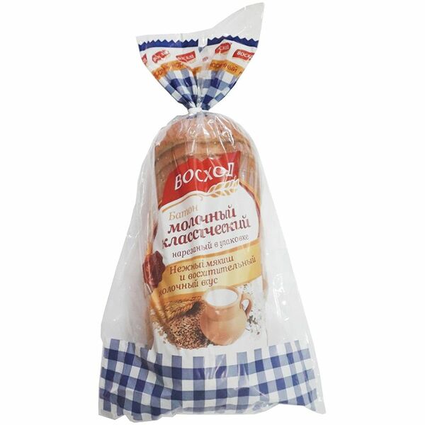 Батон Восход Молочный классический нарезной 