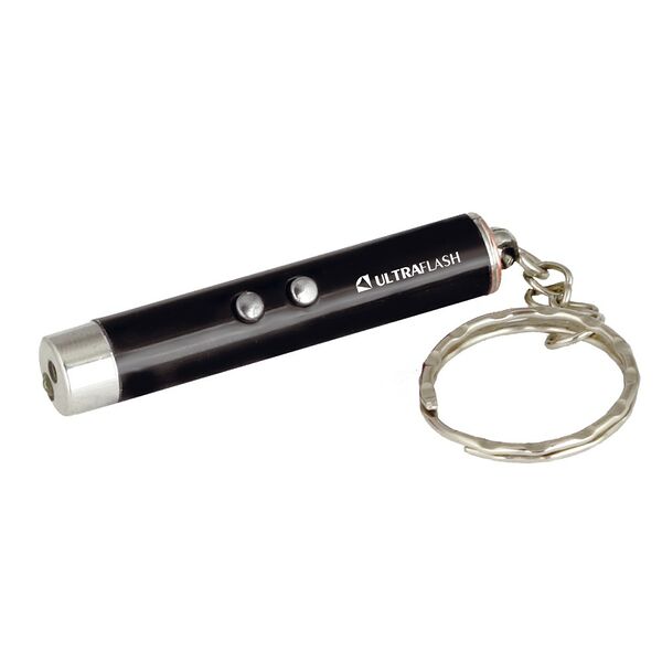 Фонарь 1LED+лазерная указка Ultraflash LED30L