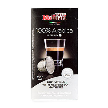 Кофе в капсулах Molinari 100% Arabica, 10 шт.