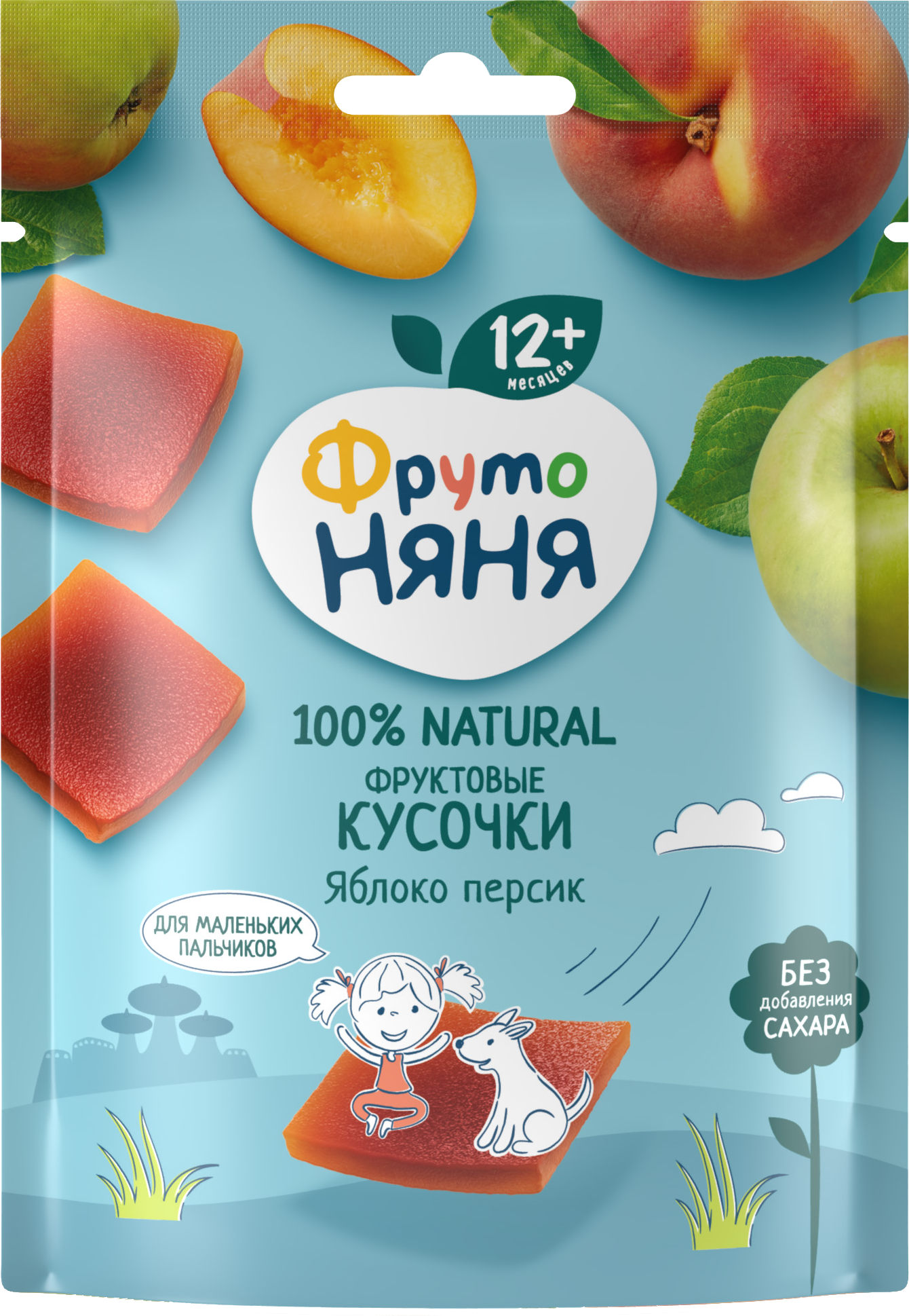 

Кусочки фруктовые ФрутоНяня Яблоко-персик