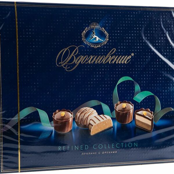 Конфеты Красный Октябрь Вдохновение. Пралине с орехом