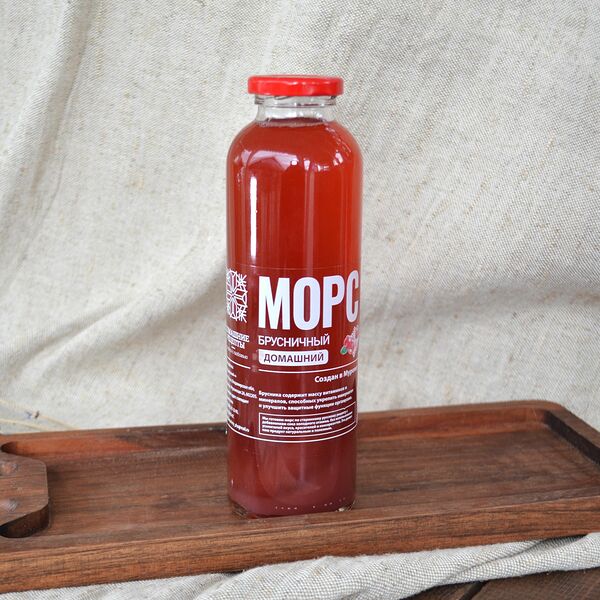 Морс брусничный домашний, 500 мл