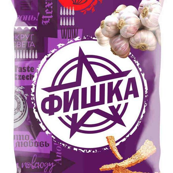 Гренки Фишка Чесночные