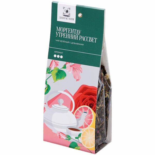 Чай Династия Моргентау Утренний Рассвет зелёный с добавками, 100г
