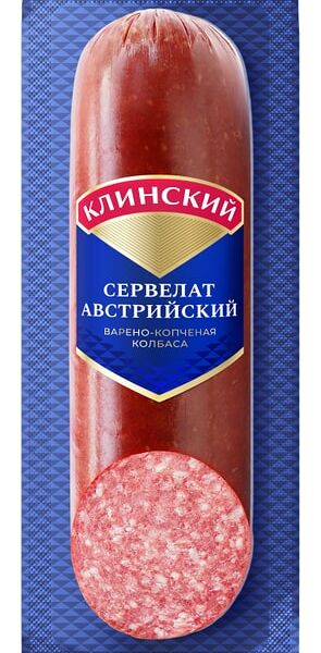 Колбаса Клинский Сервелат Австрийский варено-копченая 290г