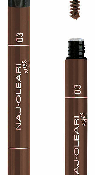 NAJ OLEARI Perfect Brow 3 в 1 Карандаш для бровей и тушь, (0,15 г+1 мл), 03