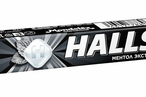 Карамель леденцовая Halls Ментол Экстра ментол-эвкалипт, 24.5г