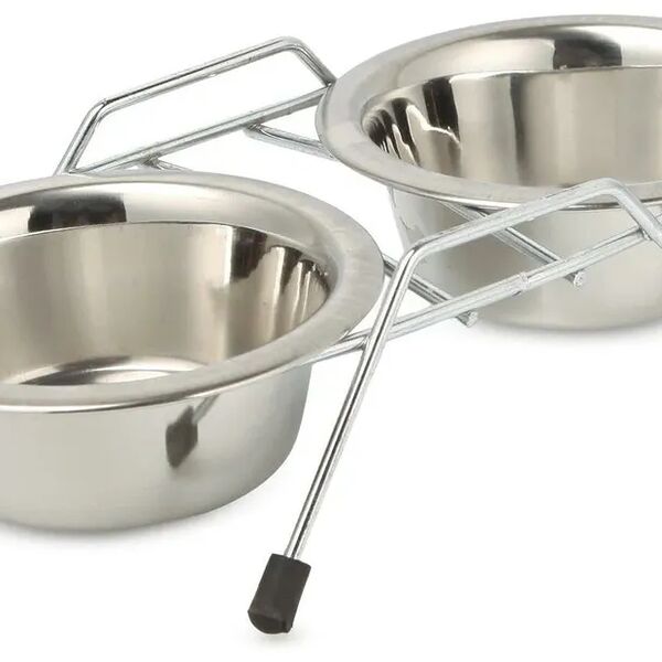 Подставка Ankur с мисками для животных, напольная, 2 х 0.35л