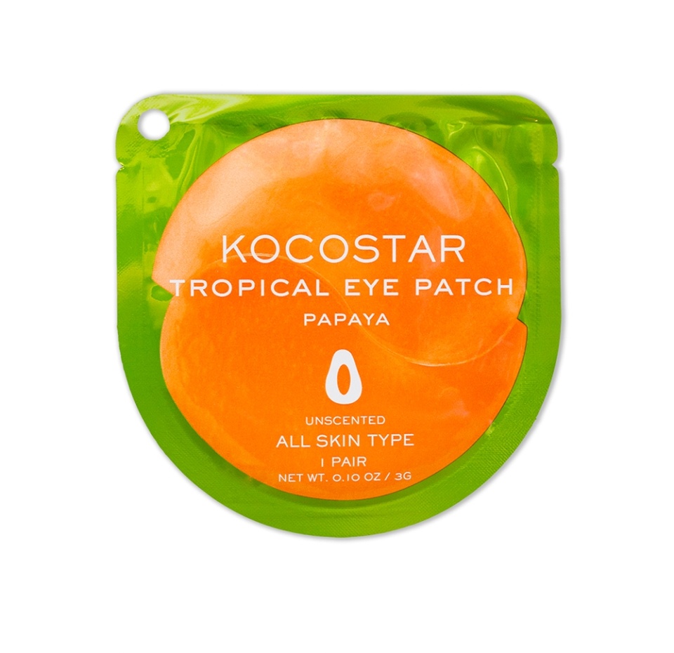 

Патчи для глаз Kocostar Гидрогелевые тропические фрукты Папайя Tropical Eye Patch, Республика Корея 1 пара