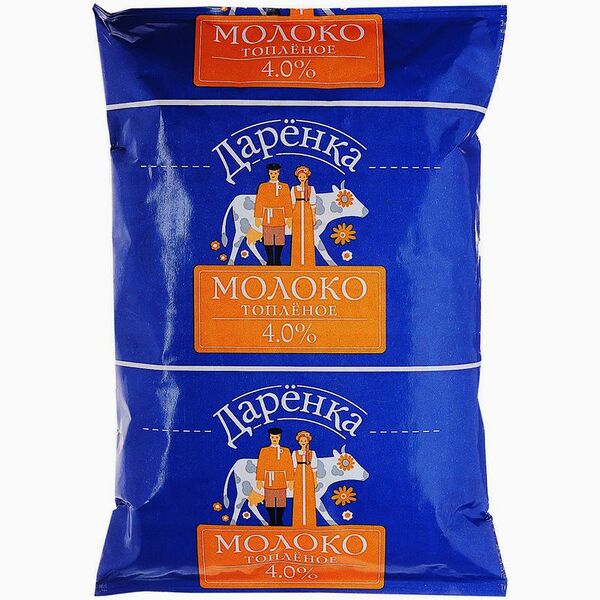 Молоко Даренка топлёное ультрапастеризованное, 4%