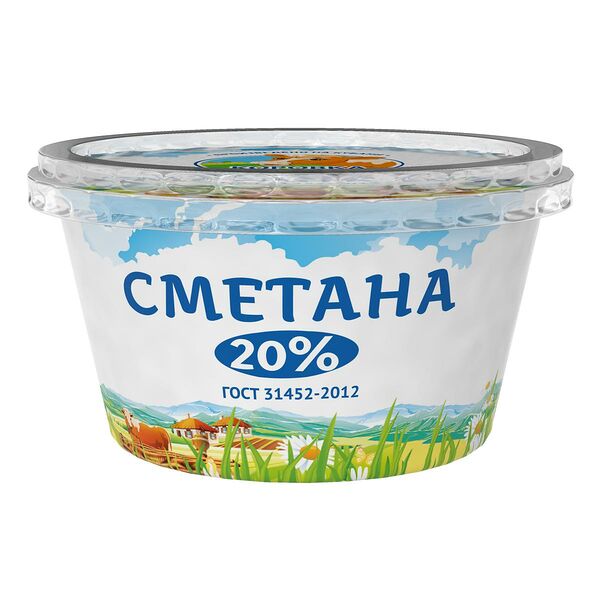 Сметана Коровка из Кореновки 20% 180г