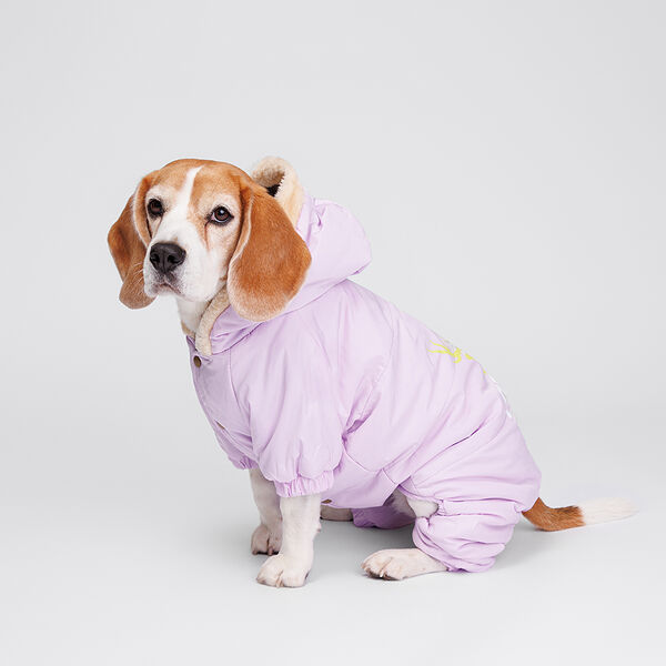 Комбинезон с оленем для собак, 4XL, фиолетовый (девочка)