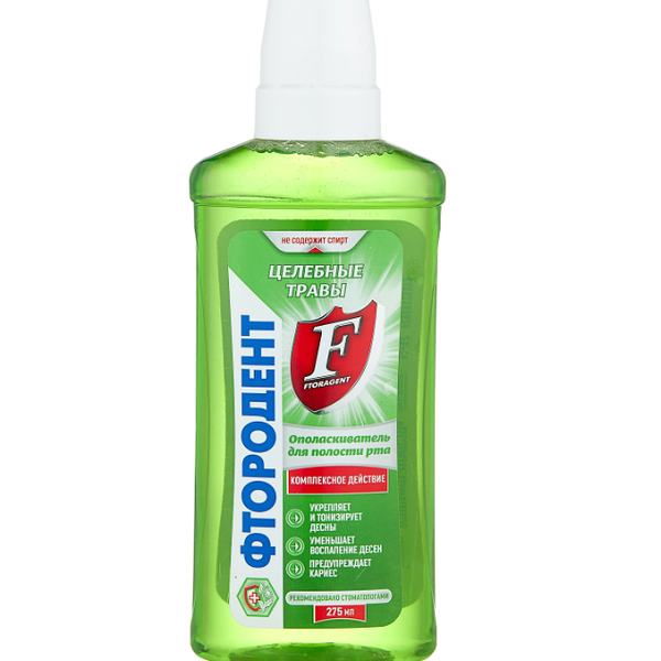Ополаскиватель для рта Фтородент Целебные травы 275 мл