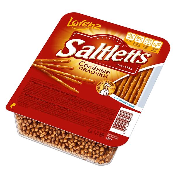 Хлебные палочки Saltletts Классические солёные, 150г