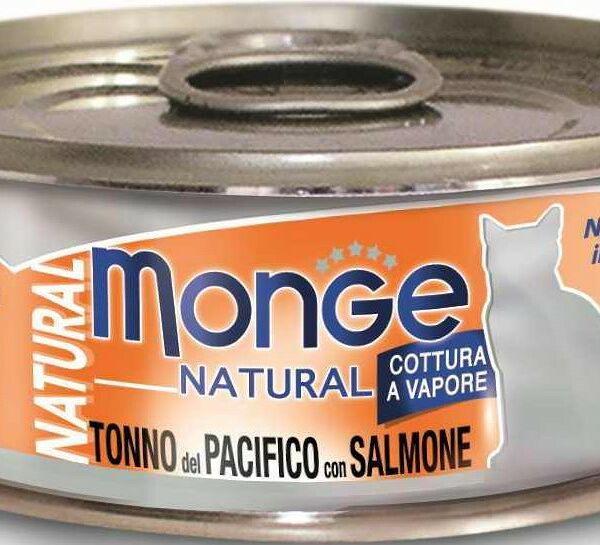 Monge Cat Natural консервы для кошек (кусочки) Лосось и тунец
