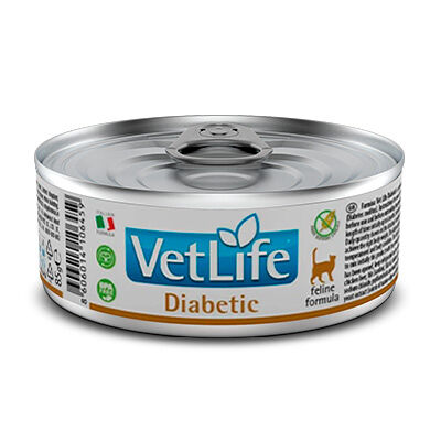 Farmina Vet Life Cat Diabetic влажный корм для кошек при диабете в консервах с курицей, 85 г