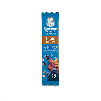 Gerber фруктово-злаковый батончик с черникой и черной смородиной 25 г