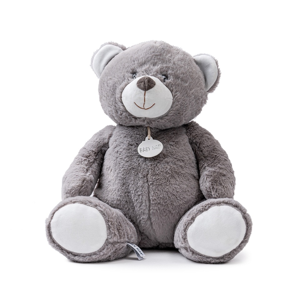 

Игрушка мягкая Doudou et Compagnie Baby'Nat Медведь серый 40 см Франция