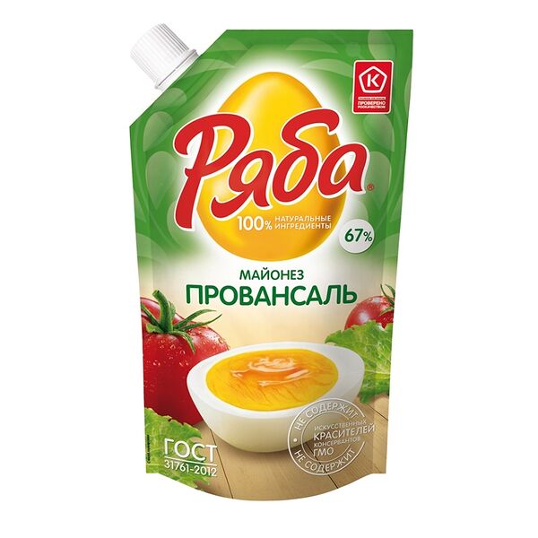 Майонез Ряба Провансаль 67%