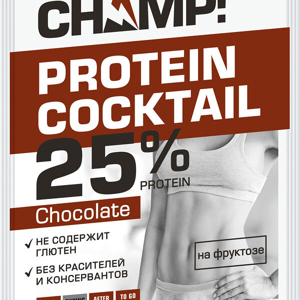 Коктейль протеиновый Champ! Шоколадный