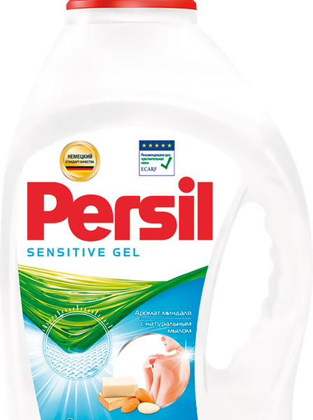 Гель для стирки концентрированный Persil Sensitive Gel Аромат миндаля с натуральным мылом
